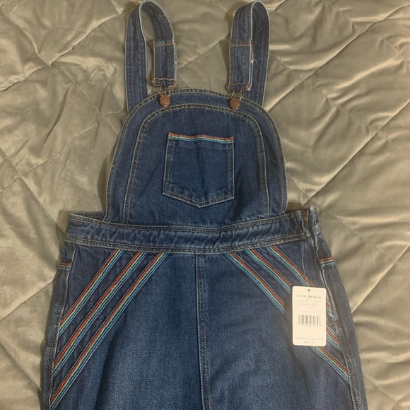 Free People Chasing Rainbows Wide leg overall - Picture 5 of 10